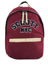 Sac  Dos 1 Compartiment Schott Marron college 18-62724