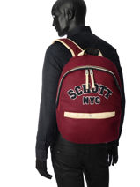 Sac  Dos 1 Compartiment Schott Marron college 18-62724-vue-porte