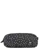 Trousse 2 Compartiments Roxy Noir back to school RJAA3467