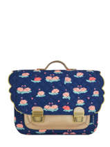 Boekentas Jeune premier Blauw canvas ITD18