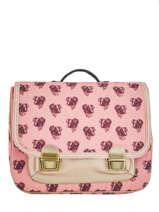 Boekentas Jeune premier Roze canvas ITX18