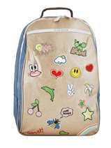 Sac � Dos James Jeune premier Bleu canvas JA018