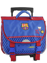 Cartable  Roulettes Fc barcelone Bleu we are 490-8799