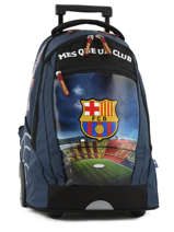 Sac  Dos  Roulettes 2 Compartiments Fc barcelone Bleu barca 171F204L