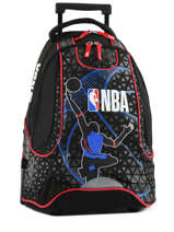 Sac  Dos  Roulettes 2 Compartiments Nba Noir basket 183N204R