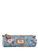 Trousse 1 Compartiment Basilic pepper Bleu liberty P0033FLO