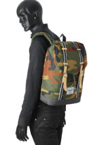 Sac  Dos 1 Compartiment Herschel Multicolore offset 10066-O-vue-porte