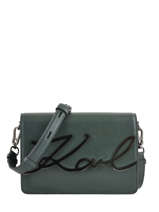 Cross Body Tas K Signature Leder Karl lagerfeld Groen k signature 81KW3057