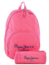 Rugzak 2 Compartimenten Pepe jeans Roze harlow 66824
