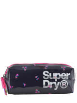 Pennenzak 1 Compartiment Superdry Zwart accessories woomen G98003GR