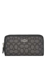 Portefeuille Cuir Coach Noir edie 58058