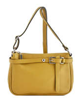 Cross Body Tas Caviar Leder Milano Geel caviar G1421
