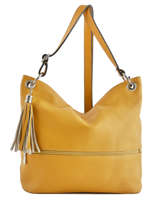 Sac Bandoulire Caviar Cuir Milano Jaune caviar CA17116