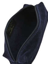 Etui Leder Milano Blauw velvet VE151101