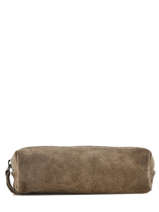 Trousse Cuir Cuir Milano Marron velvet VE151101