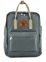 Sac  Dos Kanken 1 Compartiment Fjallraven Noir greenland 23700