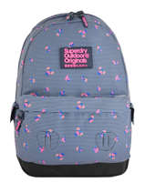 Sac  Dos 1 Compartiment Superdry Bleu backpack woomen G91007JR