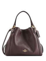 Handtas Edie Leder Coach Rood edie 57124