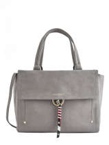 Sac Port Main Heritage Leather Cuir Tommy hilfiger Gris heritage leathe MARYLIN