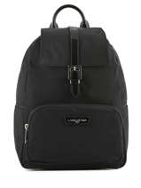 Sac  Dos Lancaster Noir basic vernis 514-86