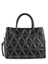 Sac Porte Main Parisienne Studs Mate Cuir Lancaster Noir parisienne studs mate 521-59