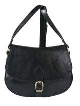Sac Bandoulire Tempo Cuir Milano Noir tempo TE18062