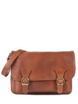 Sac Bandoulire Tempo Cuir Milano Marron tempo TE18063