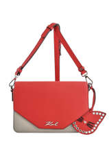 Sac Bandoulire Karry All Cuir Karl lagerfeld Rouge karry all 86KW3028