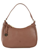 Sac Besace Caviar Cuir Crinkles Marron caviar 80667