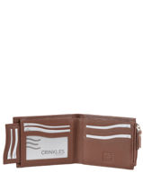 Portefeuille Cuir Crinkles Marron caviar 14260-vue-porte