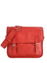 Cross Body Tas La Sacoche M Leder Paul marius Rood vintage M