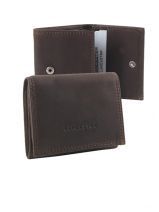 Porte-monnaie Cuir Lancaster Marron soft vintage homme 120-10