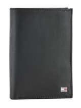 Portefeuille Leder Tommy hilfiger Zwart eton AM03088
