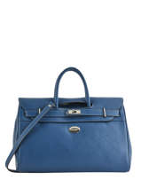 Sac Port Main Vesuvio Cuir Mac douglas Bleu vesuvio PYLVES-S