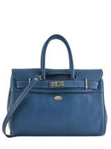 Handtas Vesuvio Leder Mac douglas Blauw vesuvio PYLVES-X