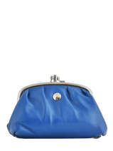 Porte-monnaie Cuir Hexagona Bleu coconut E77270