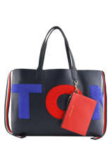 Sac Cabas Iconic Tommy Tommy hilfiger Bleu iconic tommy AW06044