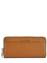 Portefeuille Leder Michael kors Bruin money pieces S7GM9E9L