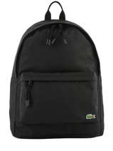 Sac  Dos 1 Compartiment Lacoste Noir neo croc NH2677NE