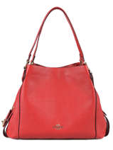 Sac Shopping Edie 31 Cuir Coach Rouge edie 57125