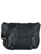 Sac Bandouliere Bernie Cuir Mila louise Noir vintage 3024G