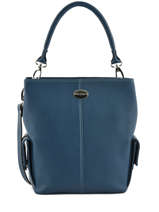 Bucket Bag Vesuvio Leder Mac douglas Blauw vesuvio MEGVES-W