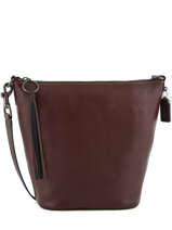 Bucket Bag Duffle Leder Coach Rood duffle 29257