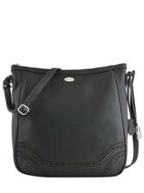 Cross Body Tas Vesuvio Leder Mac douglas Zwart vesuvio JATVES-M