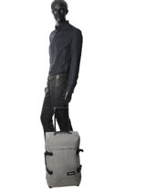 Handbagage Rugzak Eastpak Grijs authentic luggage K96L-vue-porte