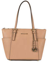 Handtas Jet Set Item Leder Michael kors Bruin jet set item F2GTTT8L