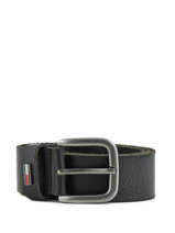 Ceinture Homme Tommy Logo Cuir Tommy hilfiger Noir belt AM02794