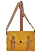 Sac Lemini Indispensable Cuir Paul marius Jaune vintage MINI