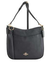 Cross Body Tas Chaise Leder Coach Zwart chaise 35543