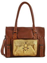 Shoppingtas Vintage Leder Paul marius Beige vintage M
